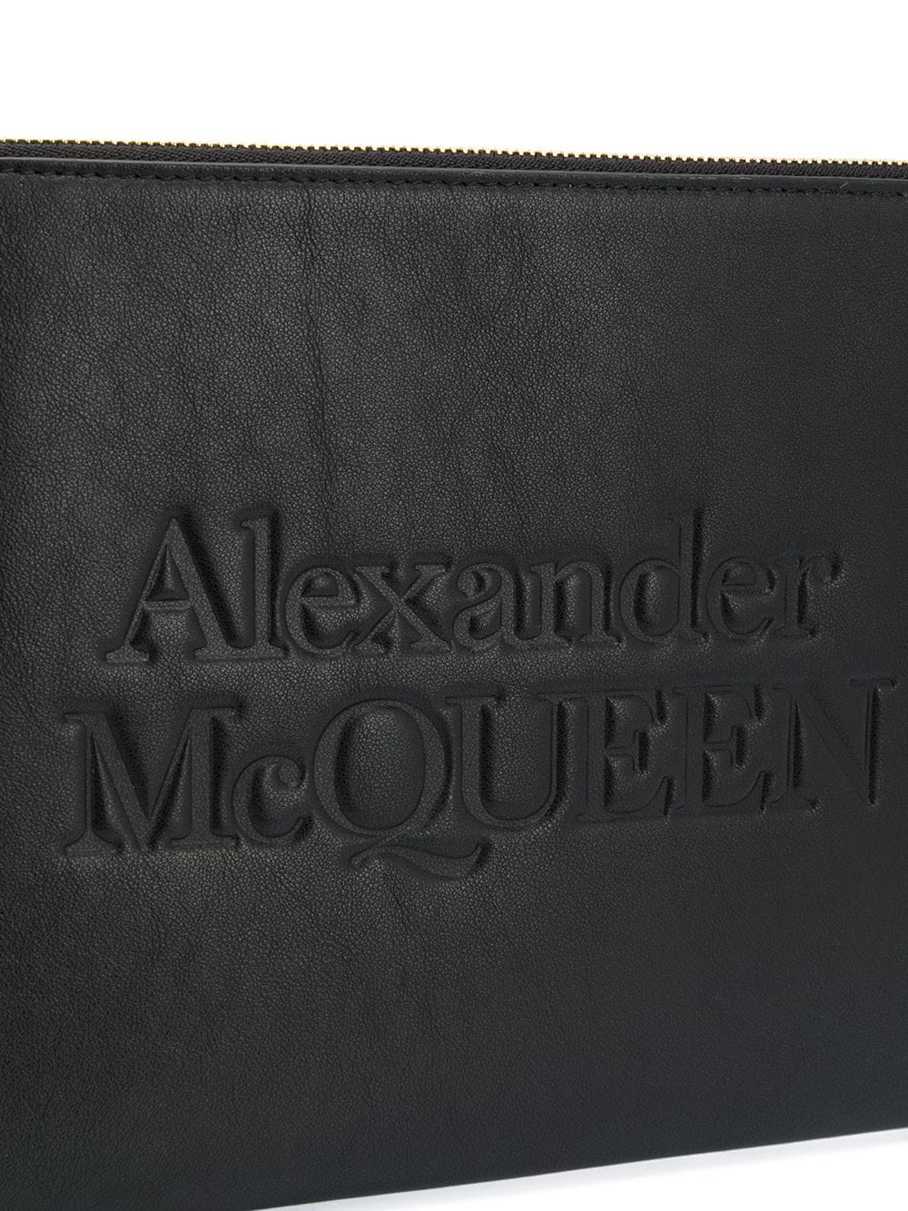 Alexander McQueen logo-embossed Zip Clutch - Farfetch