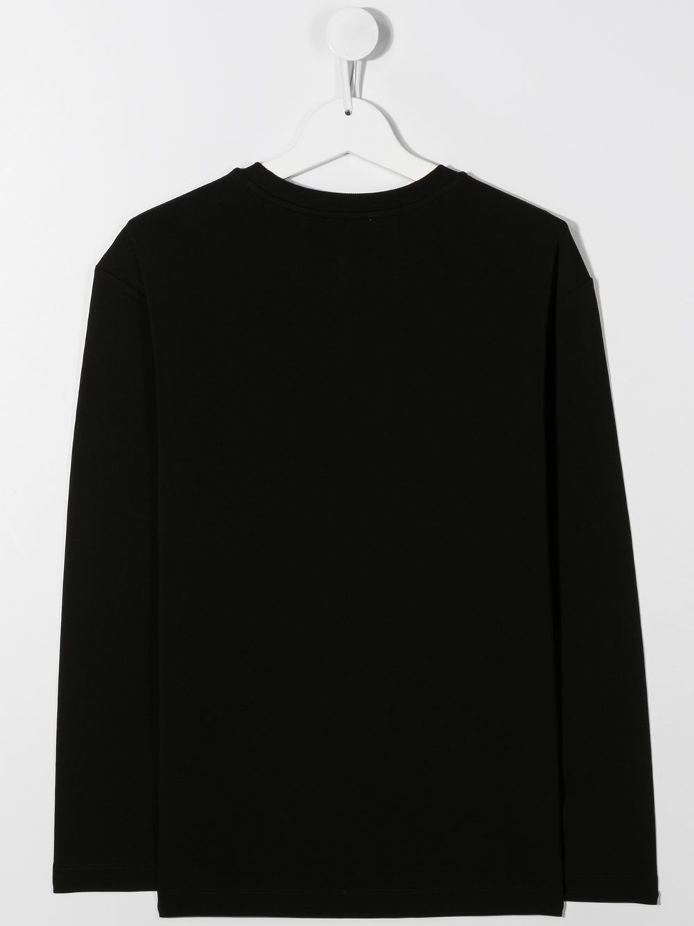 Shop Moschino Teen Long-sleeve T-shirt In Black