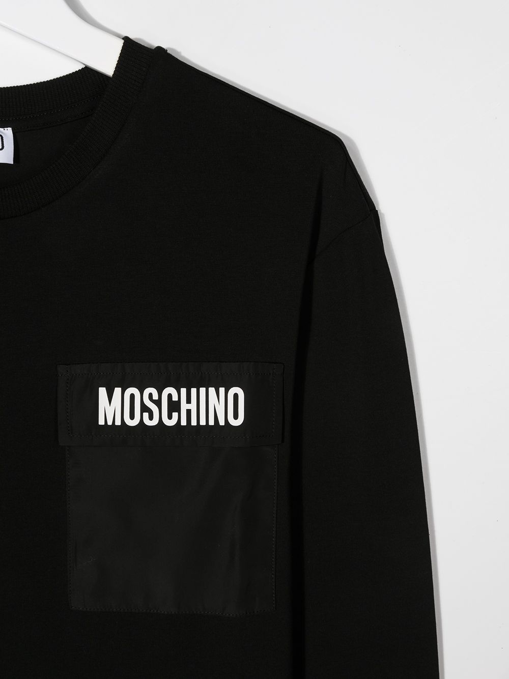 Shop Moschino Teen Long-sleeve T-shirt In Black