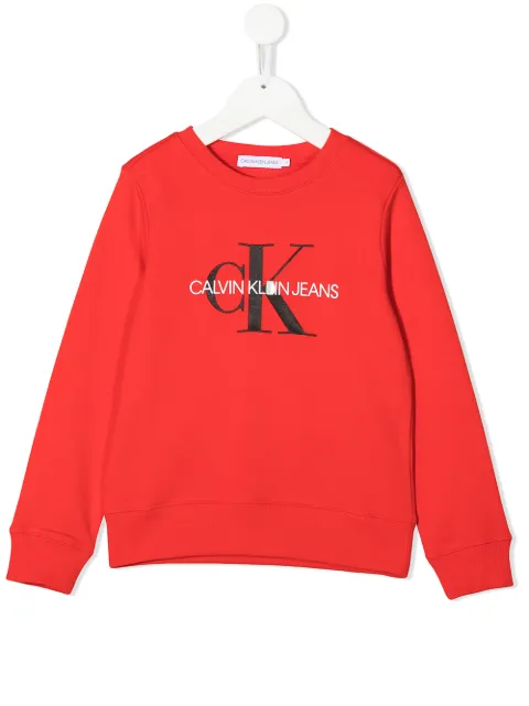Calvin Klein Kids logo print sweatshirt
