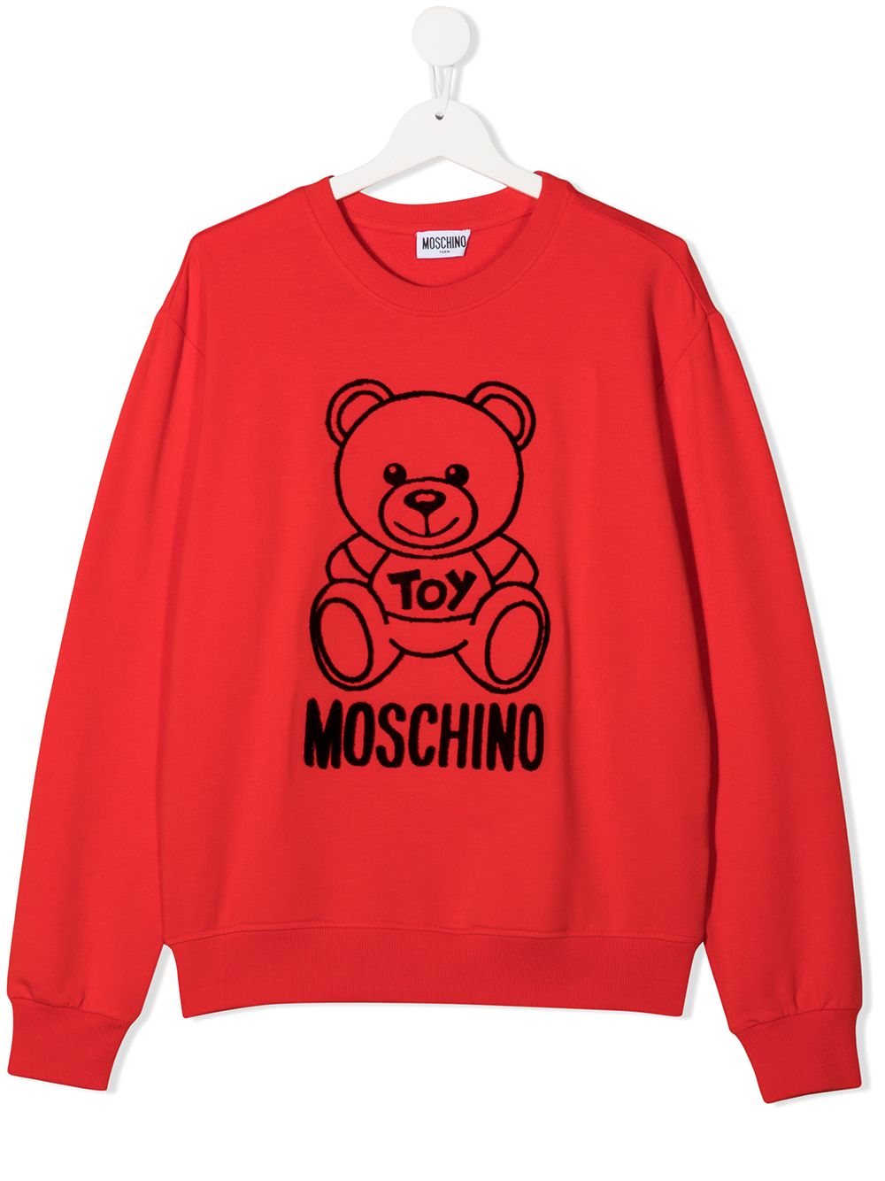 фото Moschino kids толстовка с фактурным принтом teddy bear