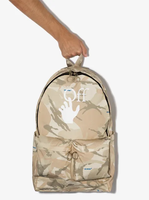 camo off white backpack