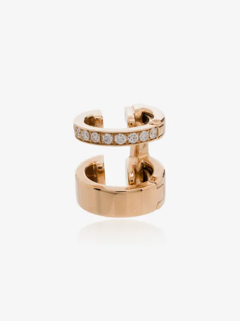 Repossi Berbere 18K玫瑰金钻石耳环