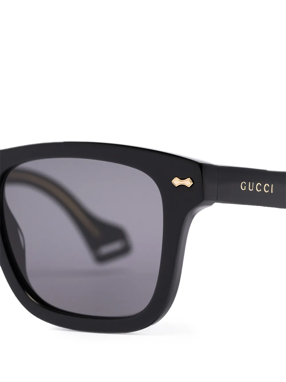 фото Gucci eyewear солнцезащитные очки с тисненым логотипом