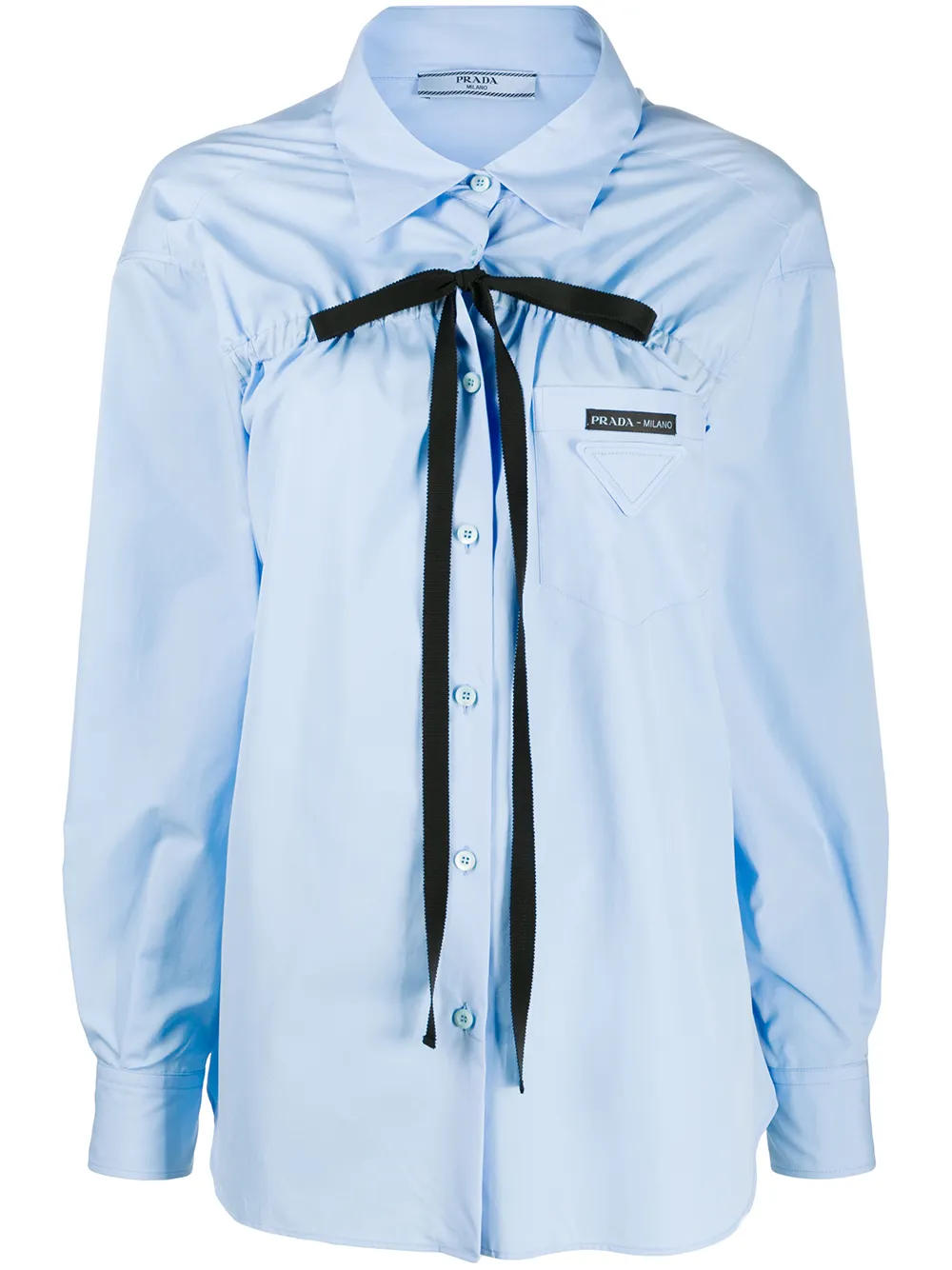 Prada Hemd Mit Schleife 1Thl7 Xs4GX Prada Hemd Mit Schleife 1Thl7 Xs4GX