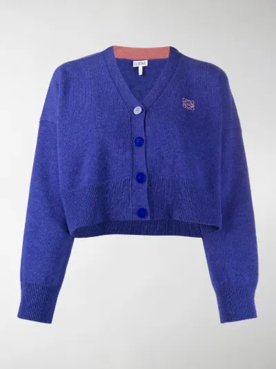 loewe cropped cardigan