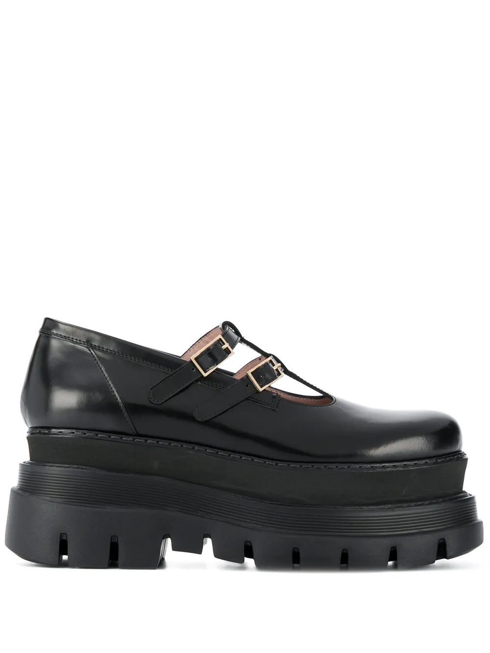 white platform mary janes