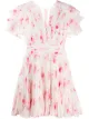 Image 1 of Self-Portrait floral print pleated dress