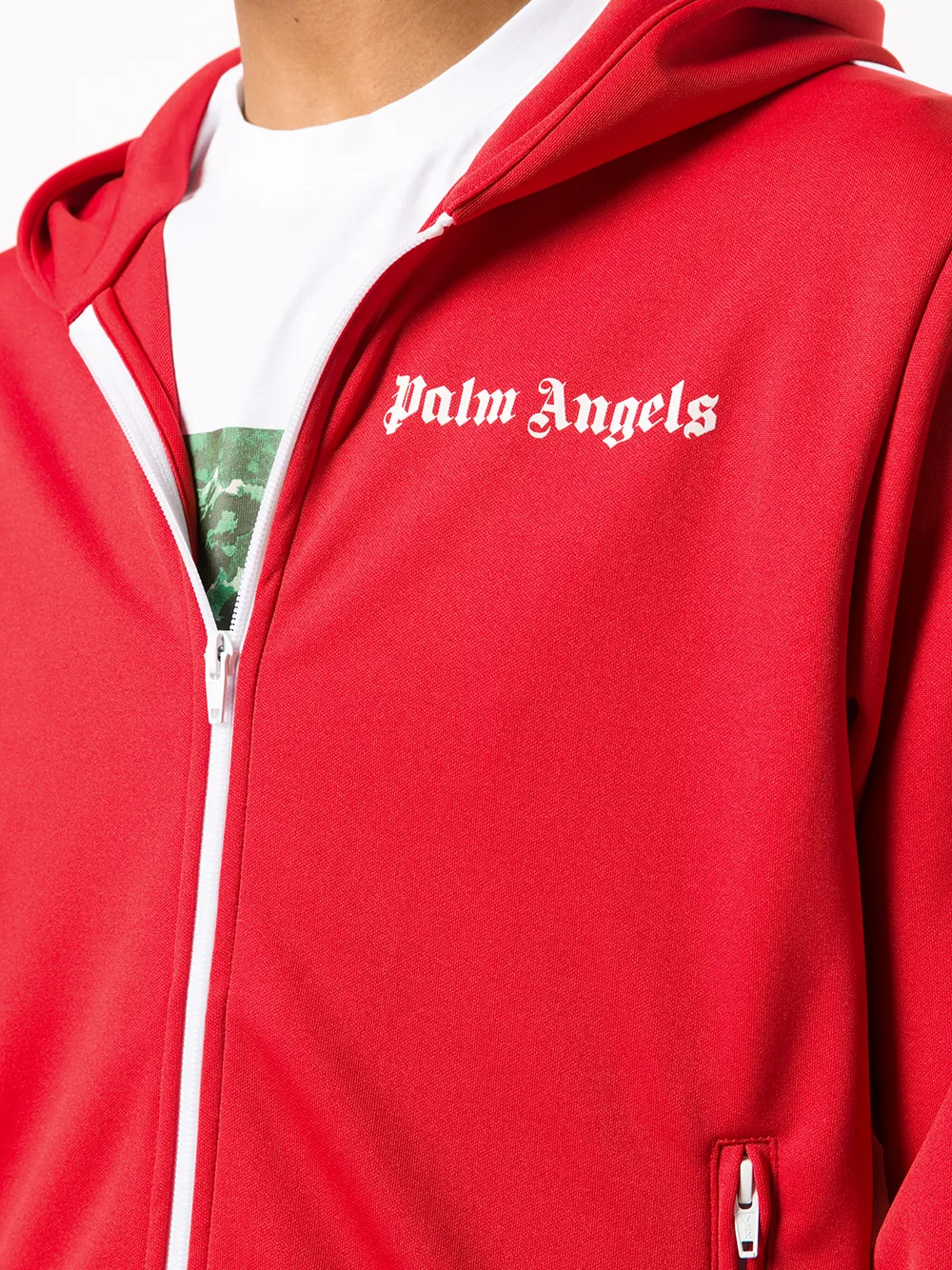 фото Palm angels худи на молнии с логотипом