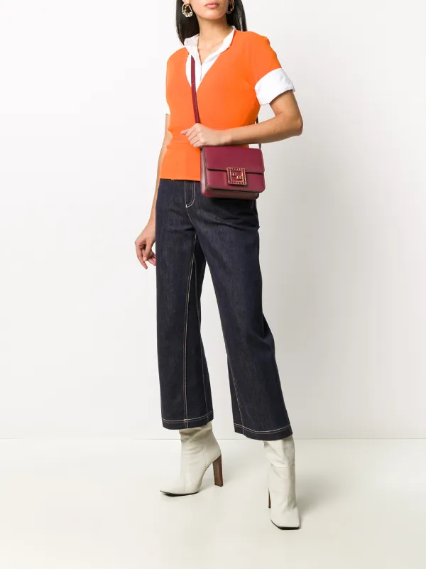 fendi fab leather crossbody bag