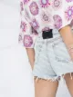 Alexander Wang Bite high-waisted denim shorts