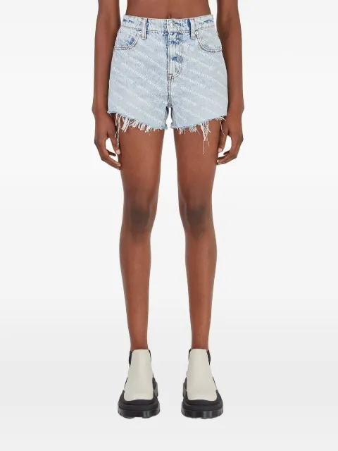 Alexander Wang logo-print denim shorts