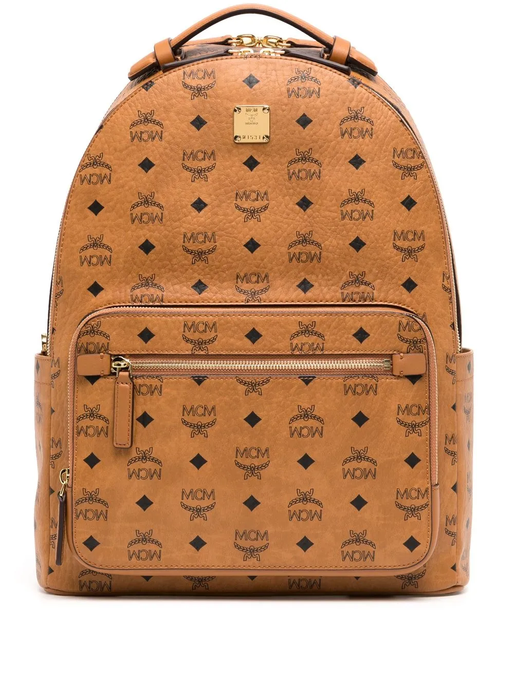 Mcm Medium Stark City Backpack In Brown