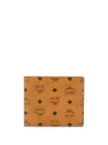 MCM small monogram-print bi-fold wallet - Brown