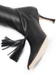 Image 2 of A.W.A.K.E. Mode Agnes 80mm tassel ankle boots