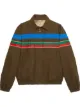 Image 1 of Gucci logo-stripe zip-up jacket