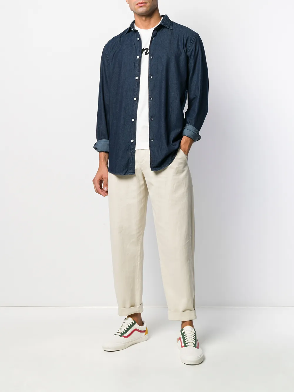 Deperlu camisa slim de mezclilla | Image 2