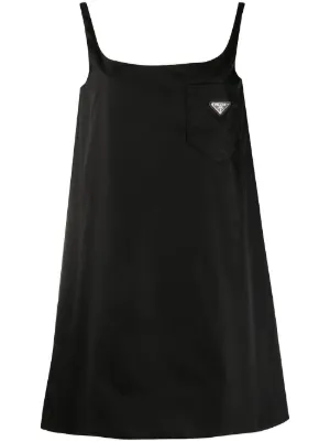 logo plaque sleeveless mini dress logo plaque sleeveless mini dress