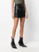 Patrizia Pepe belted faux-leather shorts
