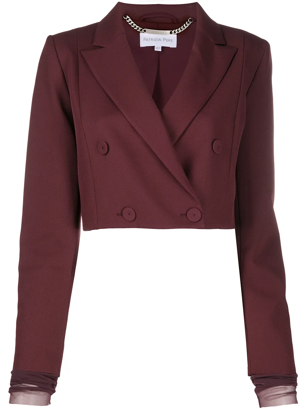 Patrizia Pepe Doppelreihige Cropped-Jacke O7szp YBEln Patrizia Pepe Doppelreihige Cropped-Jacke O7szp YBEln