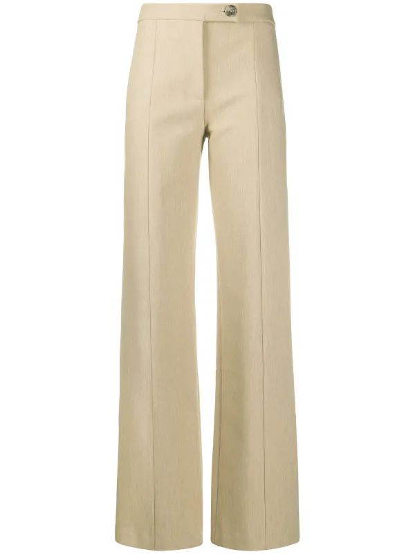 high waist palazzo trousers