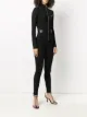 Patrizia Pepe skinny fit zip-up playsuit