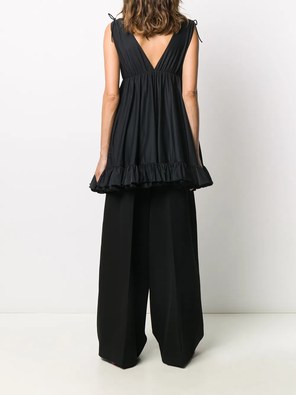 Balenciaga Top met ruche afwerking Zwart
