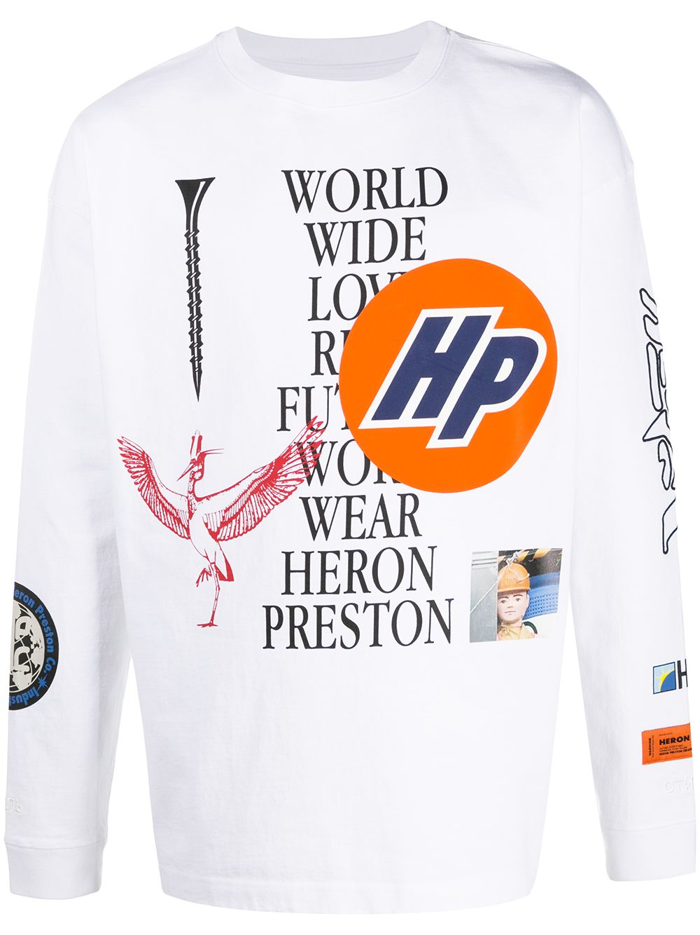 фото Heron preston world wide love sweatshirt