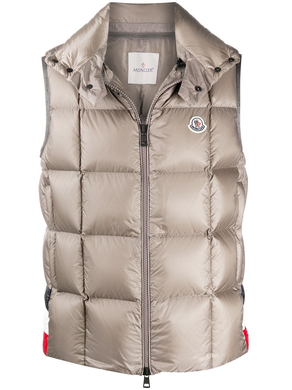 Moncler Rochefort Quilted Gilet In Grey 