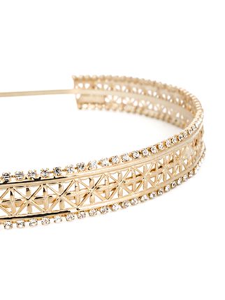 Bridge crystal embellished headband展示图