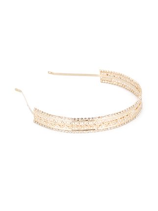 Bridge crystal embellished headband展示图