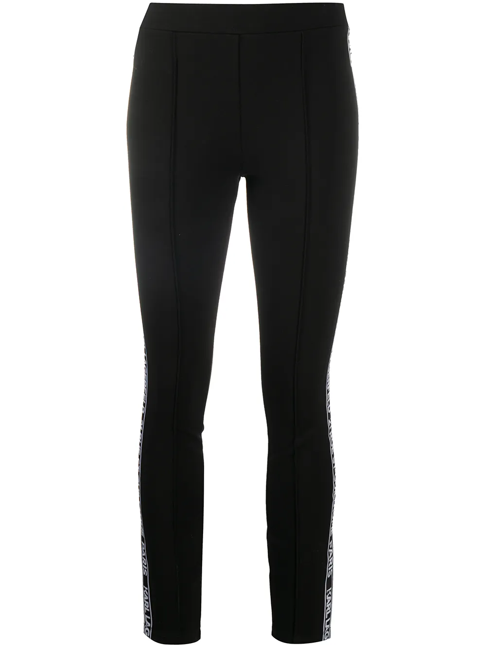 Click to view more detailed imagery on our partner's website Karl Lagerfeld Side Stripe Slim-fit Leggings In Black
