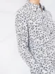 GANNI floral print pleated shirt dress
