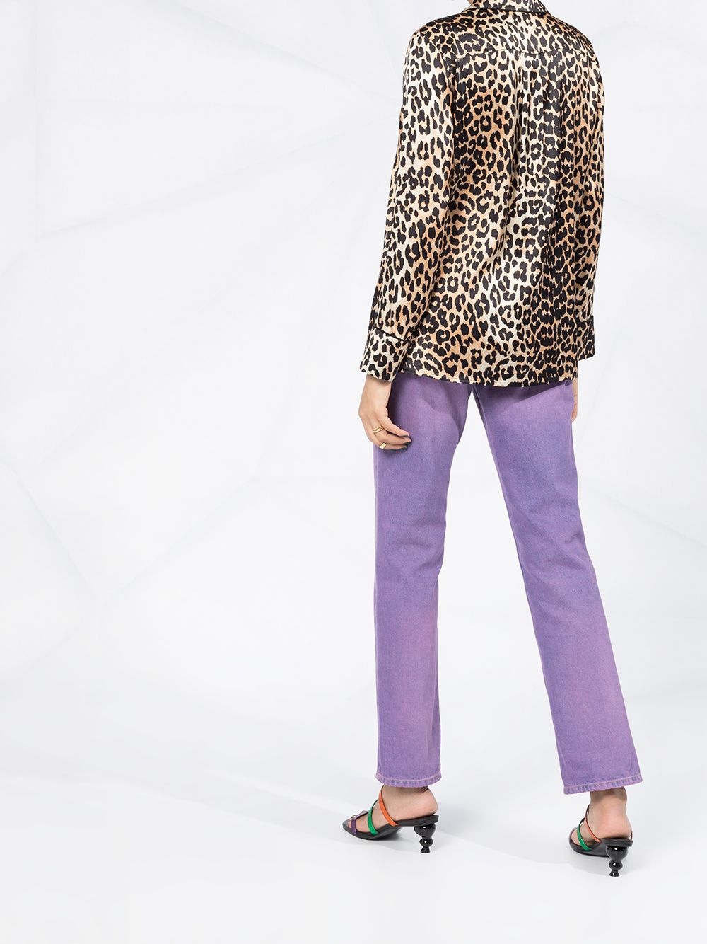GANNI Leopard Print Buttoned Shirt - Farfetch