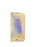 Giuseppe Zanotti iridescent effect continental wallet - Silver