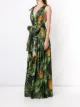 Dolce & Gabbana cotton pineapple print maxi dress