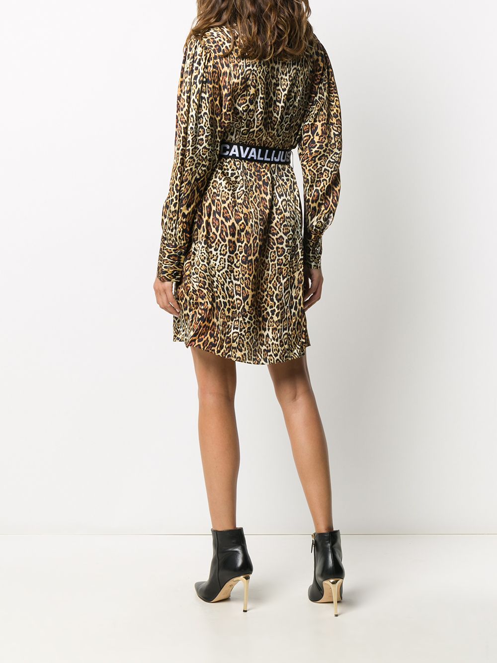 фото Just cavalli платье-рубашка с леопардовым принтом