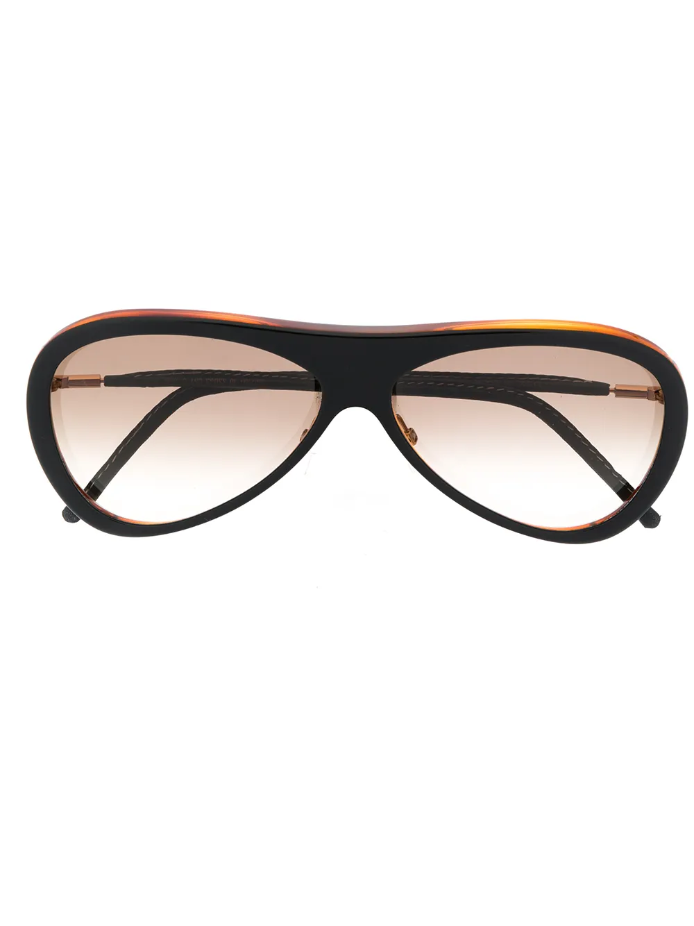 Cutler & Gross M1078 zonnebril met rond montuur Zwart