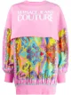 الصورة 1 من Versace Jeans Couture كنزة طويلة بطبعة بيزلي