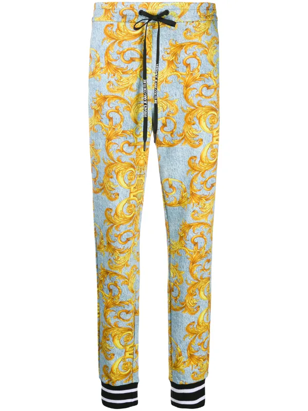 versace print pants