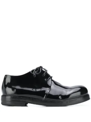 patent black brogues womens
