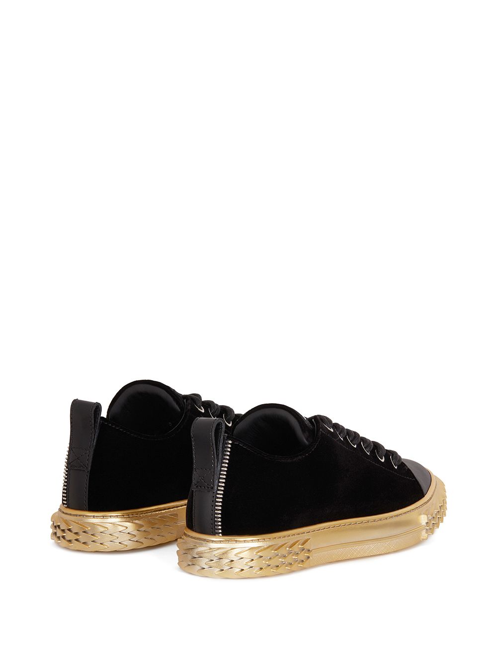 фото Giuseppe zanotti velvet low-top trainers