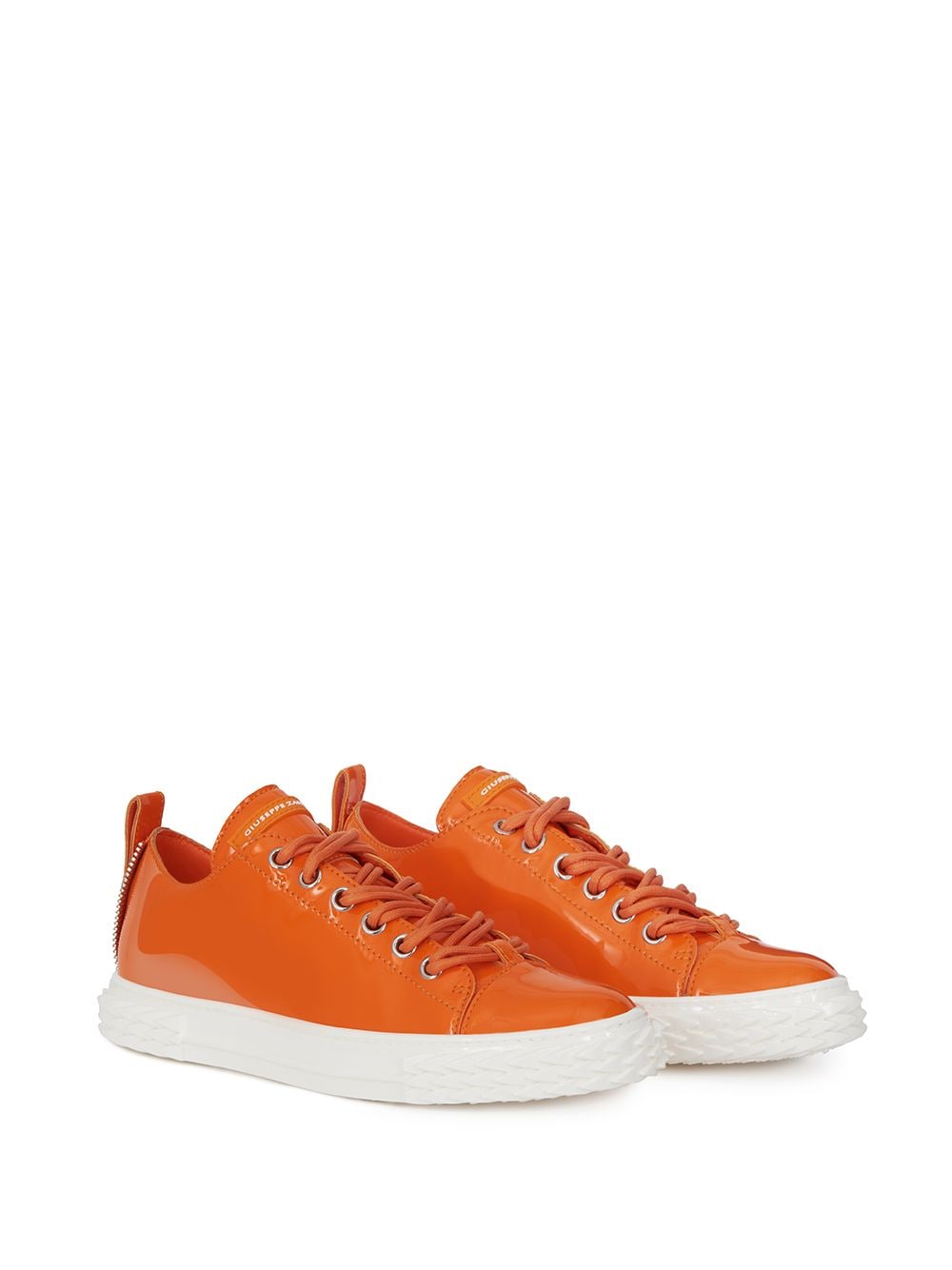 Giuseppe Zanotti Patent Logo Sneakers - Farfetch