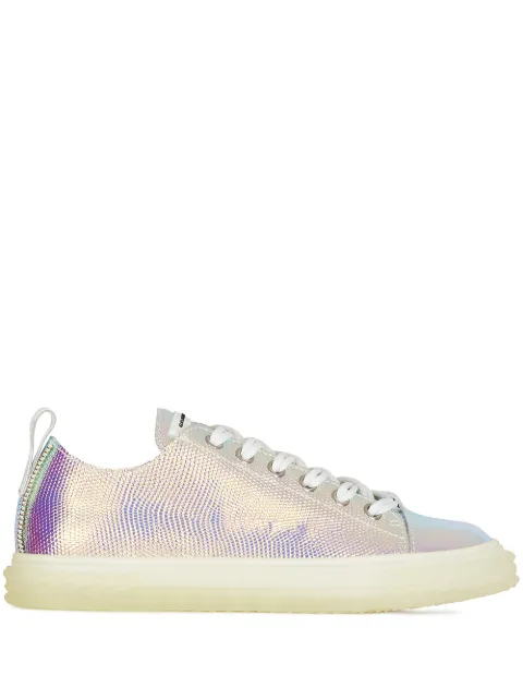 Giuseppe Zanotti кеды с эффектом металлик