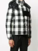 Moncler جاكيت منفوخ بطبعة جينغهام