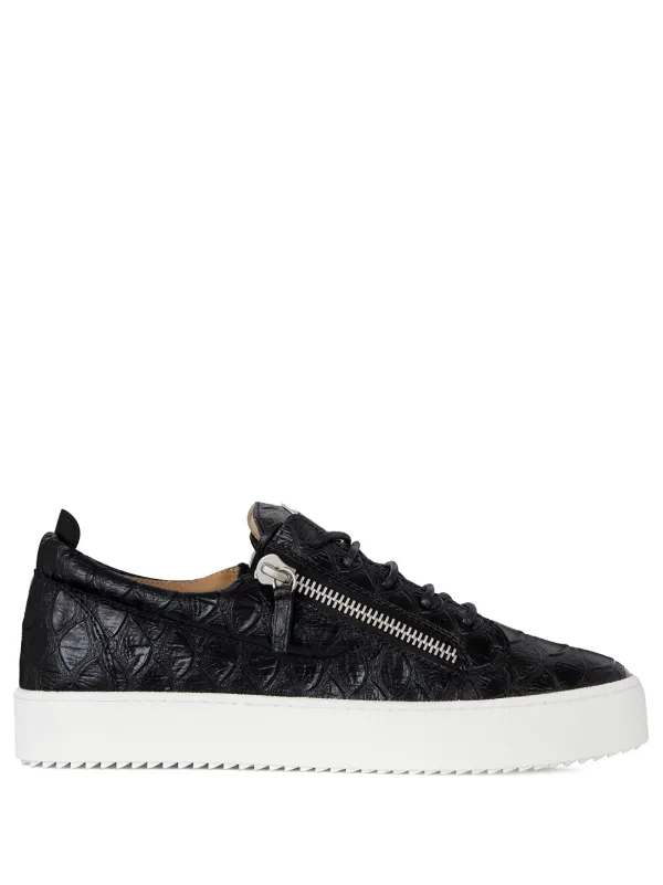 black trainers with zip