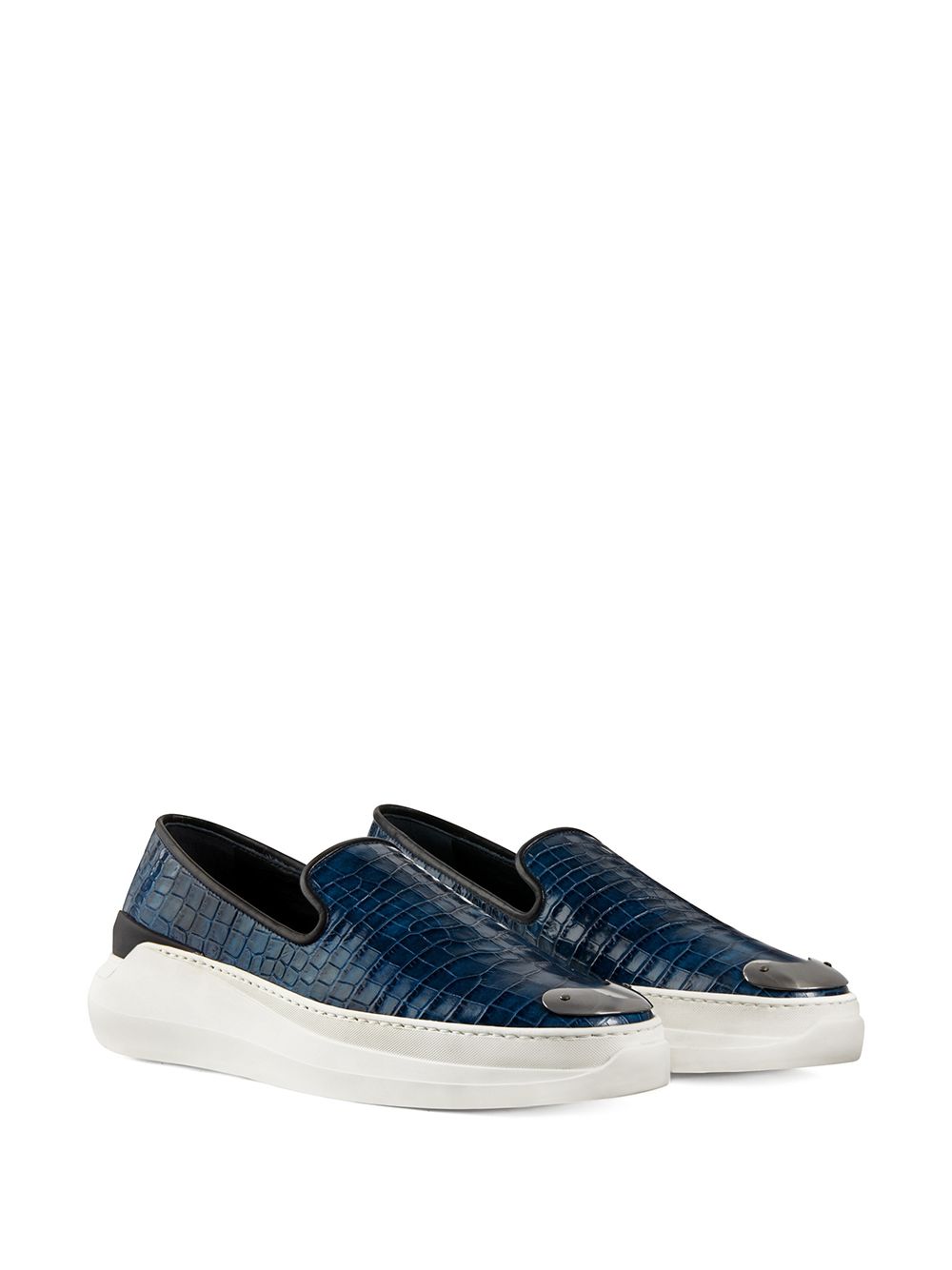 Giuseppe Zanotti Conley sneakers met reliëf - Blauw