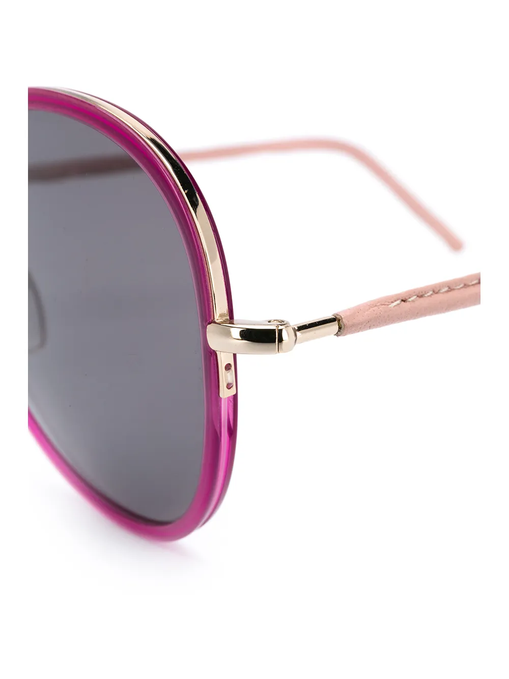 Cutler & Gross M1034 zonnebril met rond montuur Roze