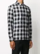 Neil Barrett embroidered-logo checkered shirt