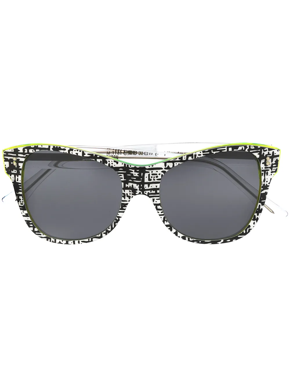 Cutler & Gross M1161 zonnebril met vierkant montuur Zwart